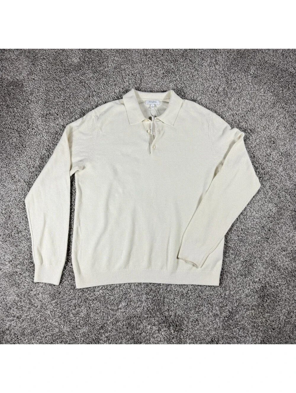 Banana Republic Sweater Mens Large Beige Collared Pullover